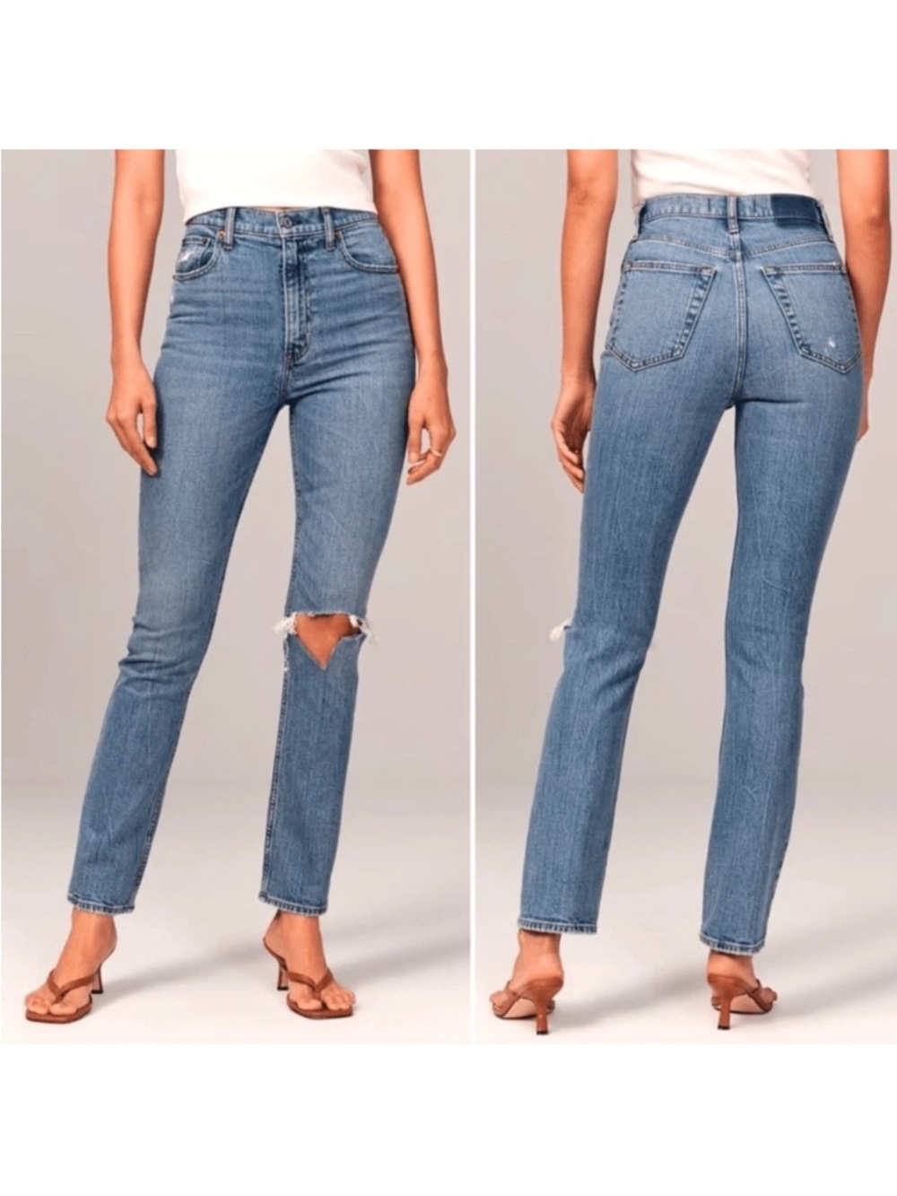 Abercrombie & Fitch The 90s Slim Straight Ultra High Rise Jeans Size 33
